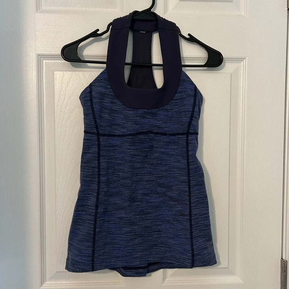 Lululemon Scoop Neck Tank Luon Space Cadet‎ Blue, 6